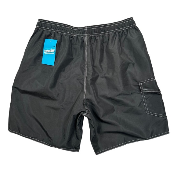 Scotamalone Men's NWT Dark Gray Boardshort Swim Trunks Size L - Picture 2 of 7